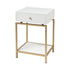 Elk Clancy ACCENT TABLE in White Finish Model: 3169-143