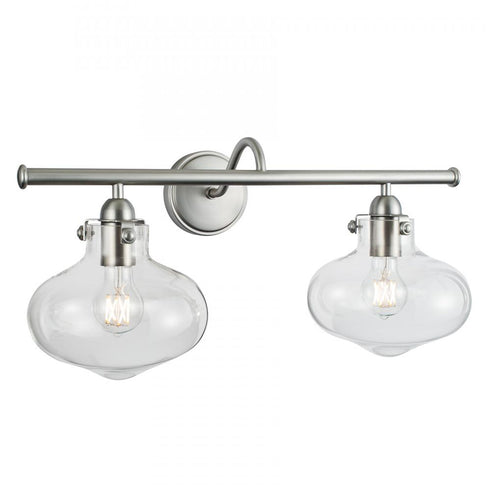 Elk Clara 9 Inch Wide 2 Light Vanity Light in Architectural Bronze Model: 8262-AR-CL