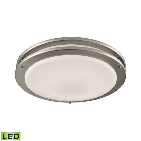 Elk Clarion 1 Light FLUSH MOUNT in Brushed Nickel Finish Model: CL782022