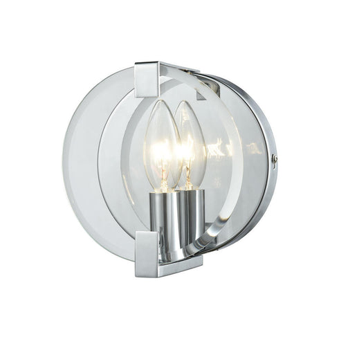 Elk Clasped Glass VANITY LIGHT in Polished Chrome Finish Model: 81340/1