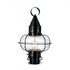 Elk Classic Onion 17.5 Inch High 1 Light Outdoor Post Light in Black Model: 1511-BL-CL