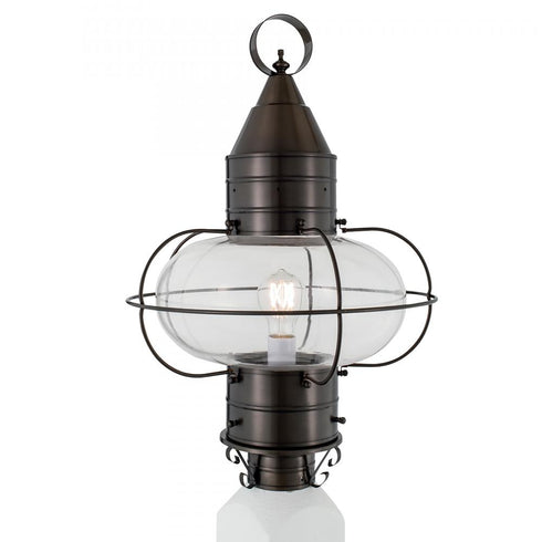 Elk Classic Onion 22.5 Inch High 1 Light Outdoor Post Light in Bronze Model: 1510-BR-CL