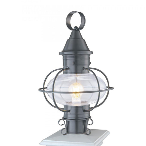 Elk Classic Onion Classic 18.75 Inch High 1 Light Outdoor Post Light Gun Metal in Gunmetal Finish Model: 1611-GM-CL