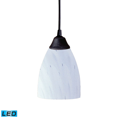 Elk Classico MINI PENDANT in Dark Rust Finish Model: 406-1WH-LED
