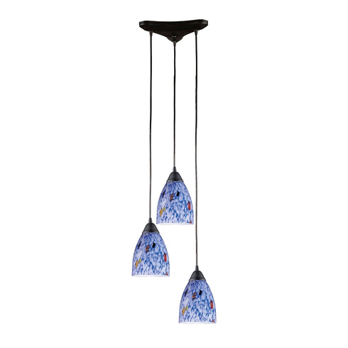 Elk Classico MINI PENDANT in Dark Rust Finish Model: 406-3BL