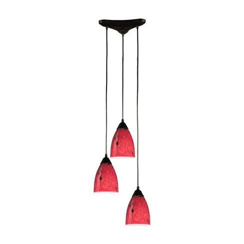 Elk Classico MINI PENDANT in Dark Rust Finish Model: 406-3FR