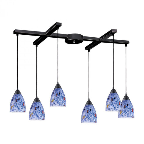 Elk Classico MINI PENDANT in Dark Rust Finish Model: 406-6BL