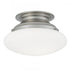 Elk Clayton 12 Inch Wide 2 Light Flush Mount in Brushed Nickel Model: 5370-BN-SO