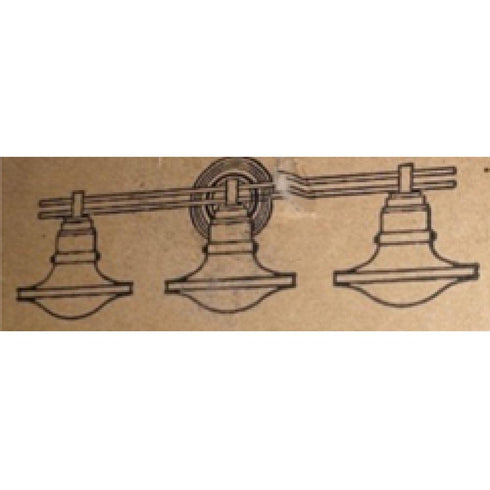 Elk Cleftwick VANITY LIGHT in Brown Finish Model: 9028/3WNICK