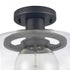 Elk Clement 13 Inch Wide 1 Light Semi Flush Mount Matte Black Model: 89774/1