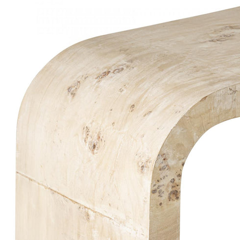 Elk Clip Console Table in White Burl Model: H0895-10849