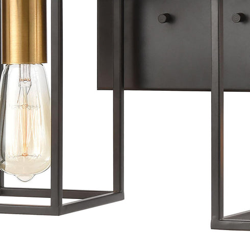 Elk Cloe VANITY LIGHT in Matte Black Finish Model: 46631/2