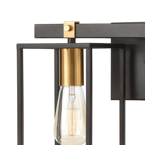 Elk Cloe VANITY LIGHT in Matte Black Finish Model: 46631/2