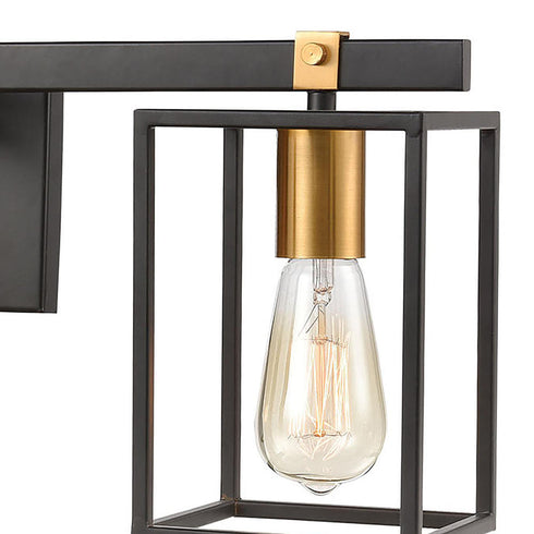 Elk Cloe VANITY LIGHT in Matte Black Finish Model: 46632/3