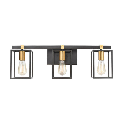Elk Cloe VANITY LIGHT in Matte Black Finish Model: 46632/3