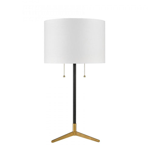 Elk Clubhouse 29 Inch High 2 Light Table Lamp Black in Matte Black Finish Model: D3120WHT