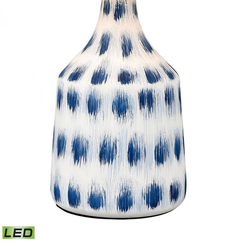 Elk Colmar 18 Inch High 1 Light Table Lamp in Blue Includes LED Bulb Model: S019-7270-LED