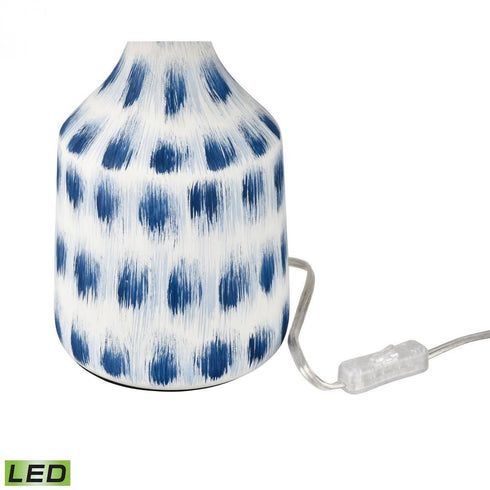 Elk Colmar 18 Inch High 1 Light Table Lamp in Blue Includes LED Bulb Model: S019-7270-LED