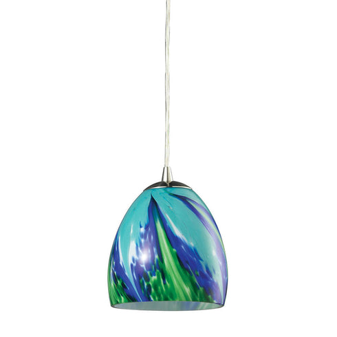 Elk Colorwave MINI PENDANT in Satin Nickel Finish Model: 31445/1TB
