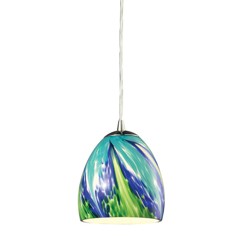 Elk Colorwave MINI PENDANT in Satin Nickel Finish Model: 31445/1TB