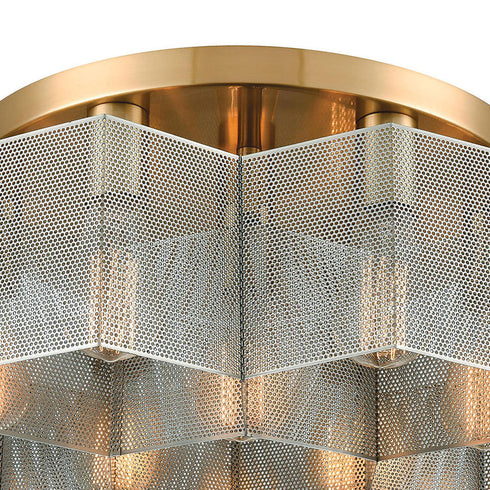 Elk Compartir SEMI FLUSH MOUNT in Polished Nickel Finish Model: 21109/7