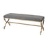 Elk Comtesse BENCH OTTOMAN in Gray Finish Model: 3169-130