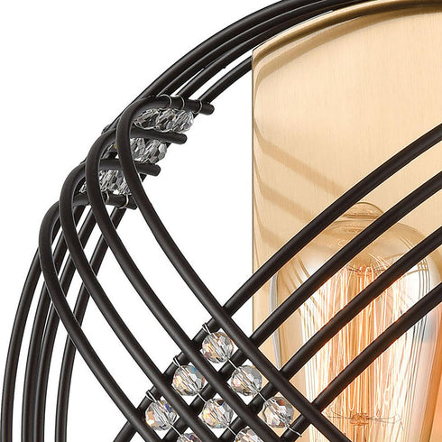 Elk Concentric 1 Light SCONCE in Oil Rubbed Bronze Satin Brass Satin Brass Finish Model: 11190/1