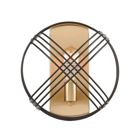 Elk Concentric 1 Light SCONCE in Oil Rubbed Bronze Satin Brass Satin Brass Finish Model: 11190/1