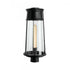 Elk Cone 19.75 Inch High 1 Light Outdoor Post Light in Matte Black Model: 1247-MB-CL
