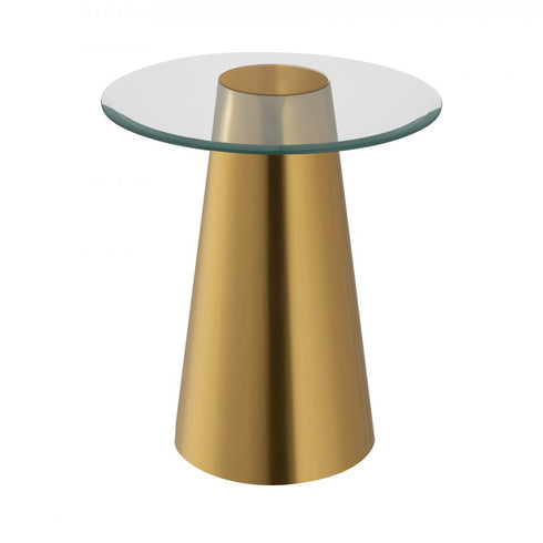 Elk Cone Accent Table in Brass Finish Model: H0895-10540