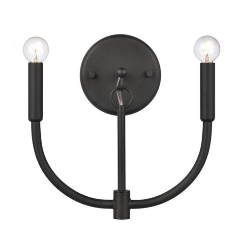 Elk Continuance 11 Inch High 2 Light Sconce in Charcoal Model: 82025/2