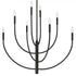 Elk Continuance 36 Inch Wide 8 Light Chandelier in Charcoal Model: 82028/8