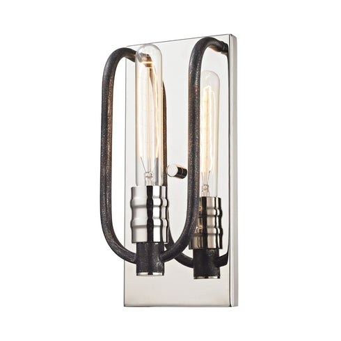 Elk Continuum 1 Light SCONCE in Polished Nickel Silvered Graphite Silvered Graphite Finish Model: 31900/1