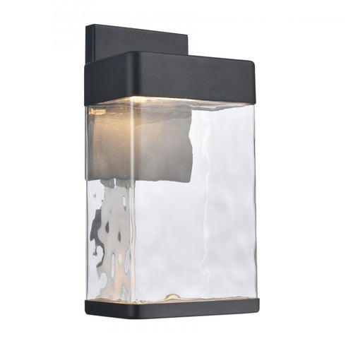 Elk Cornice 13.5 Inch High Integrated LED Outdoor Sconce Charcoal Black Model: 89481/LED