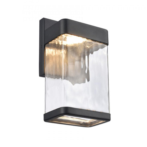 Elk Cornice 9.75 Inch High Integrated LED Outdoor Sconce Charcoal Black Model: 89480/LED