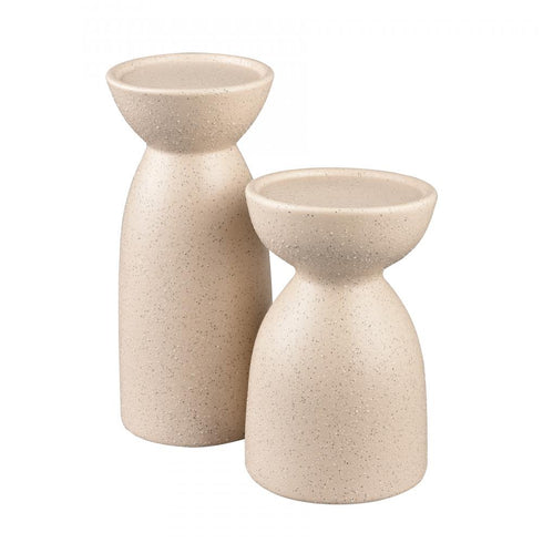 Elk Corre Candleholder Small (4 pack) (4 pack) in Cream Finish Model: S0017-10054