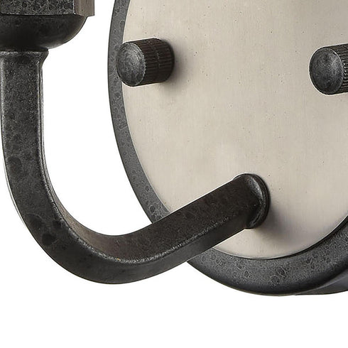 Elk Cortlandt 1 Light SCONCE in Gray Iron Brushed Platinum Brushed Platinum Finish Model: 15390/1