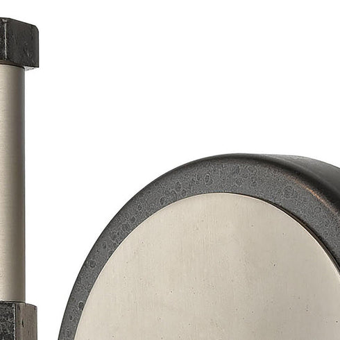 Elk Cortlandt 1 Light SCONCE in Gray Iron Brushed Platinum Brushed Platinum Finish Model: 15390/1