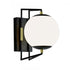 Elk Solar Powered Cosmos 12.5 Inch High Integrated LED Outdoor Sconce in Matte Black Satin Brass Model: 1260-MBSB-MA