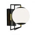 Elk Solar Powered Cosmos 12.5 Inch High Integrated LED Outdoor Sconce in Matte Black Satin Brass Model: 1260-MBSB-MA