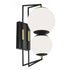 Elk Solar Powered Cosmos 18.5 Inch High Integrated LED Outdoor Sconce in Matte Black Satin Brass Model: 1261-MBSB-MA