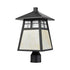 Elk Cottage 1 Light POST MOUNT in Matte Black Finish Model: 87054/1