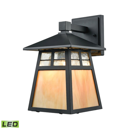 Elk Cottage EXTERIOR WALL SCONCE in Matte Black Finish Model: 87050/1-LED