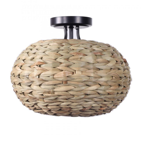 Elk Cove 13.75 Inch Wide 1 Light Semi Flush Mount Oil in Natural Model: 47830/1