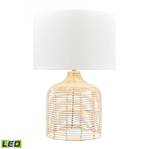 Elk Crawford Cove 26 Inch High 1 Light Table Lamp Natural Includes LED Bulb in Bleached Finish Model: S0019-8016-LED