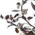 Elk Cristallo Fiore SEMI FLUSH MOUNT in Deep Rust Finish Model: 7046/3