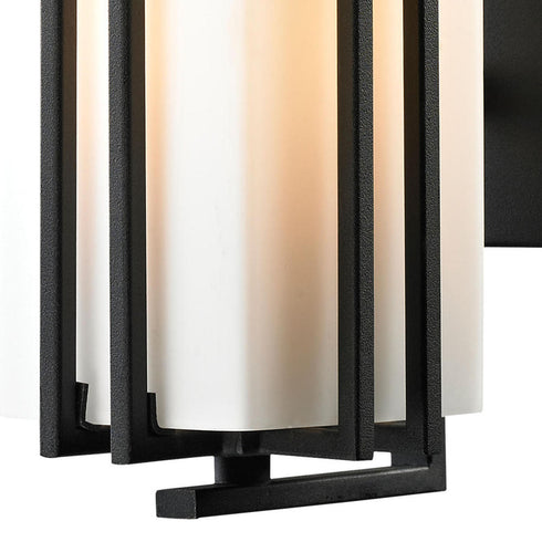 Elk Croftwell SCONCE in Textured Matte Black Finish Model: 45085/1
