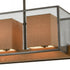 Elk Crossbeam ISLAND LIGHT in Oil Rubbed Bronze Medium Oak Medium Oak Finish Model: 33346/3
