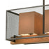 Elk Crossbeam ISLAND LIGHT in Oil Rubbed Bronze Medium Oak Medium Oak Finish Model: 33346/3