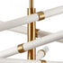 Elk Crosspiece 39 Inch Wide 6 Light Chandelier in White Model: H0018-10359